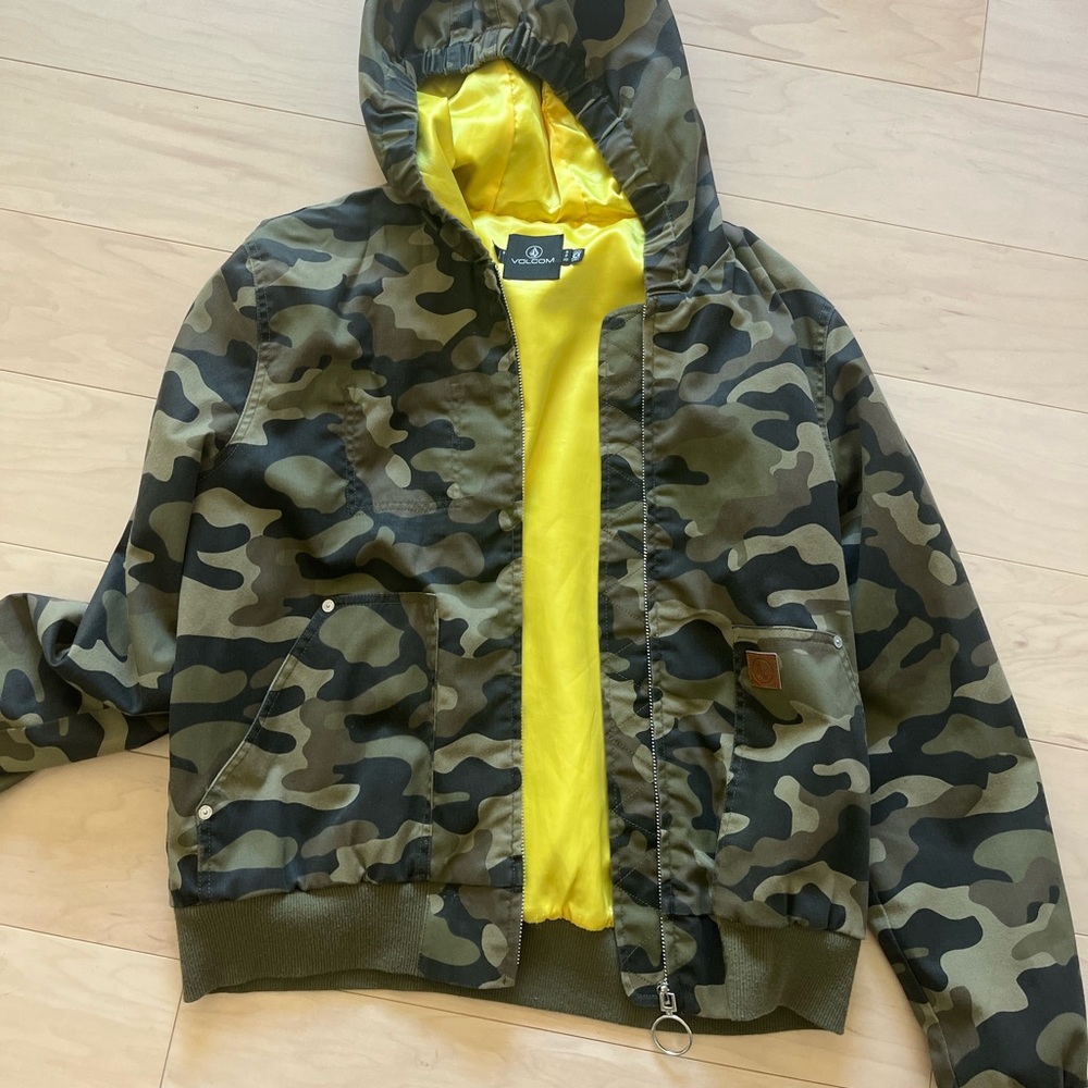 Army Volcom Jacket Size Womens Small - image 1
